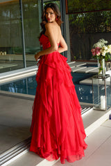 42209 - Ava Presley - A-Line Ruffle Gown