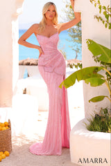 89603 - Amarra - Sequined Strapless Dress