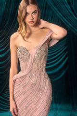 A1504 - Odette Beaded Mermaid Gown - Andrea & Leo