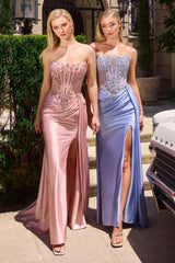 Anne Gown - Crystal Bodice With Straight Neckline