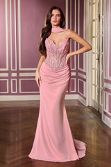 Faith Gown - Fitted Dress With Scarf
