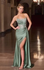 Femka Gown – Draped Waist Strapless Dress