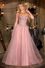 Jolia Gown - A-Line Corset Tulle Dress