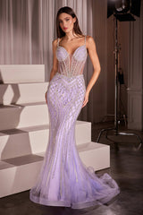 EMMELINE GOWN - CRYSTAL EMBELLISHED TULLE DRESS