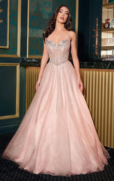 AUGUSTINE GOWN - STRAPLESS GOTHIC BALL GOWN