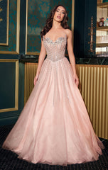 AUGUSTINE GOWN - STRAPLESS GOTHIC BALL GOWN