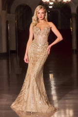 Gwyneth Gown - Beaded Corset Dress