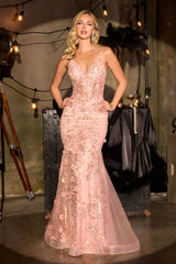 Cynthia Gown - Floral Embellished Tulle Dress