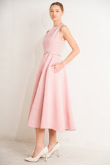 LIVING THE DREAM PINK MIDI DRESS