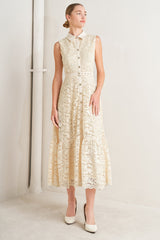 PURELY ROMANTIC LACE MIDI DRESS - FINAL SALE