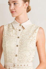 PURELY ROMANTIC LACE MIDI DRESS - FINAL SALE