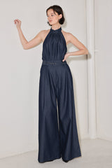 EVENING EDITION DENIM JUMPSUIT - FINAL SALE