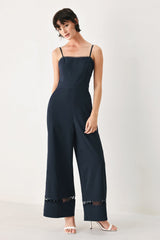 AFTER HOURS NAVY JUMPSUIT