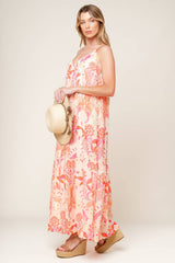 SECRET GARDEN MAXI DRESS - PINK