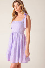 DATE TO REMEMBER MINI DRESS - LAVENDER