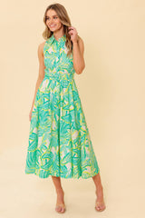 DAYS WITH YOU MIDI SHIRT DRESS - GREEN - FINAL SALE