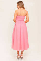 HEARTLAND SUNSET MIDI DRESS - PINK - FINAL SALE