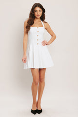 SUMMER CLUBHOUSE WHITE MINI DRESS