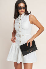 ON POINT MOMENT WHITE MINI DRESS