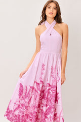ROSELIGHT DREAM LIGHT PINK MIDI DRESS - FINAL SALE