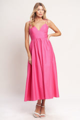 PRETTY IN PINK MIDI DRESS - FINAL SALE