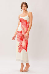 BLOOM STATEMENT POWER MESH CAMI MIDI DRESS - FINAL SALE
