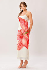 BLOOM STATEMENT POWER MESH CAMI MIDI DRESS - FINAL SALE