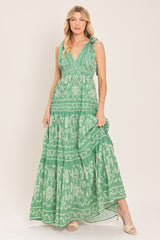 VERONA GARDEN SAGE GREEN MAXI DRESS