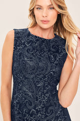 STARLIGHT CHARM DARK INDIGO MINI DRESS