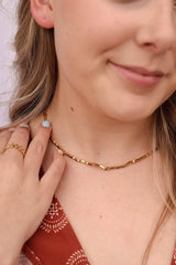 Ember Adjustable Beaded Necklace