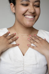 Adaline Crystal Charm Necklace