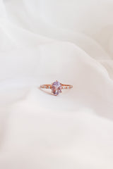 Rapunzel Ring in Lavender Quartz