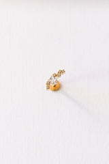 Star Cluster Flat Back Stud Earring