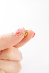 Star Cluster Flat Back Stud Earring