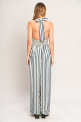NAUTICAL BREEZE STRIPE JUMPSUIT
