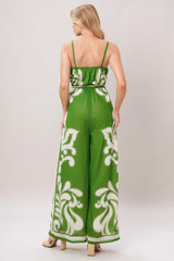 PALAZZO MUSE GREEN JUMPSUIT