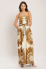 DESERT SUNBURST WIDE LEG JUMPSUIT - FINAL SALE