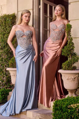 Davis Gown - Crystal Bodice Corset Dress
