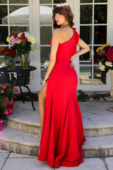 38908 - Ava Presley - One Shoulder Ruffle Dress