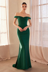 Tinsley Gown - Stretch Off-the-Shoulder Dress