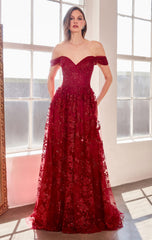 Veronica Gown - Glitter Print A-line Dress