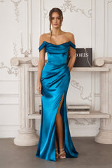 Kieran Gown - Stretch Satin Fitted Dress