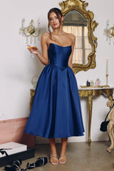 Talullah Midi Dress - Mikado Cocktail Dress