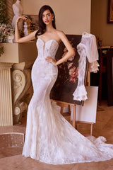 WL042 - Versitile Fitted Lace Bridal Gown - Andrea & Leo