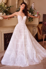 WL043 - Tulip Sequin Embroidered Wedding Ball Gown - Andrea & Leo