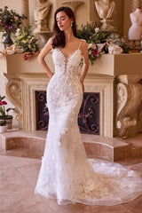 WL053 - Fitted Lace Wedding Gown - Andrea & Leo