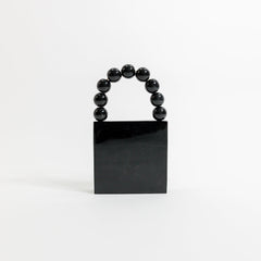 Twinkling Noir Mosaic Clutch