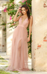 Sydney Maxi Dress - Blush Tulle Dress