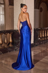 RANDI GOWN - RHINESTONE BODICE MERMAID DRESS