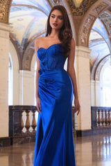 CANNES GOWN - GLITTER BUSTIER CORSET DRESS